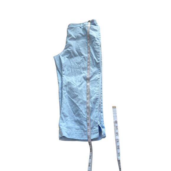 Talbots Plus Blue Basic Casual Everyday Perfect Skimmer Cropped Pants Size 12 - Picture 12 of 12